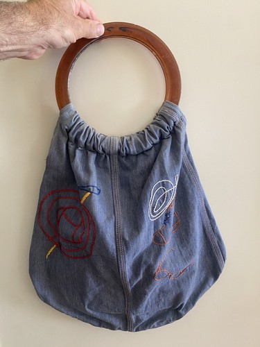 Borsa donna jeans con - borsa, anelli