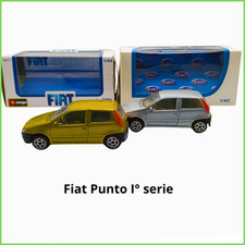 Modellini Burago Fiat Punto I° serie  scala 1.43  oro e grigio usati die cast
