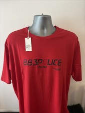 T-shirt uomo 883 Police rossa