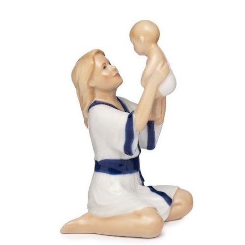 Statuina mamma con bimbo - statuina,
