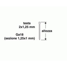 VALEX 1455615 - CHIODI PER CHIODATRICE PNEUMATICA 30MM (1000 PEZZI) 