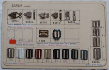 Campionario Cartella Tabella Antica Merceria SAPEM Milano Ganci Fibbie Gile..