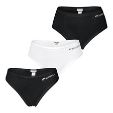 Pack 6 Slip Donna SUPERGA Cotone Bianco / Nero Vari Modelli