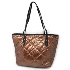 Borsa donna marrone piumino