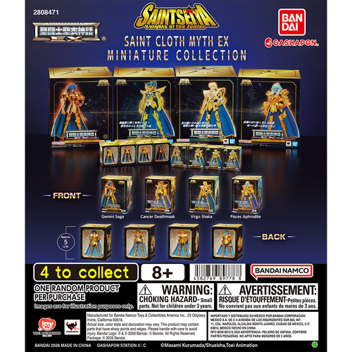 Bandai gashapon saint seiya - bandai,