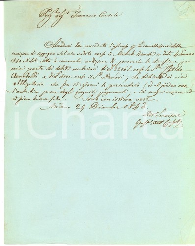 1843 milano giosuã antonio - milano, giosuÃ¨