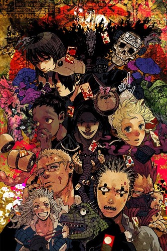 Poster anime dorohedoro fight - anime,