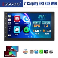 Android 14 Autoradio Bluetooth 2 DIN 4+64G Carplay Car Stereo GPS Navi RDS WiFi