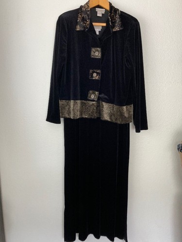 Set giacca maxi abito - , velluto