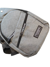 Borsa a tracolla uomo sportiva in tessuto colore grigio