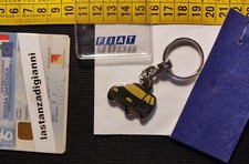 FIAT 500 Portachiavi GADGET Metallo Smalto AUTO d’EPOCA Busta Originale vintage