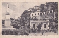 LANUVIO - Villa del Governatore e Monumento ai Caduti 1937