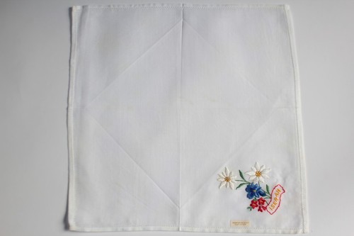 Fazzoletto ricamato cotone