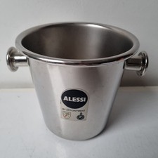 Alessi Champagne Wine Bucket Stainless Steel Ice Vintage