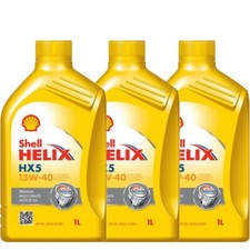 Olio Motore 15w40 Shell Helix HX5 SN Multigrado da 3L Litri Motori Benzina e Die