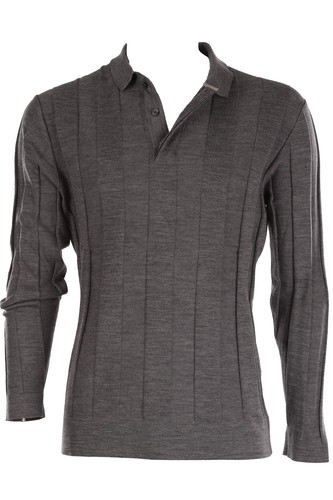 Polo uomo berluti grigio - polo, lana