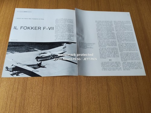 1963 aviazione linea fokker - di,