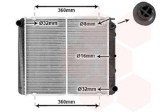 VAN WEZEL Radiatore Acqua