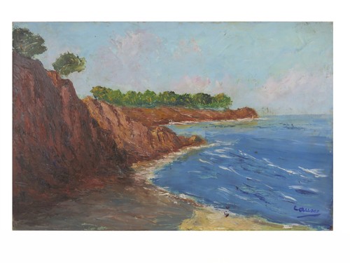 Vecchio dipinto olio - su, tavola