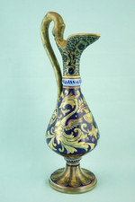 Rubboli Gualdo Tadino brocca vaso ceramica maiolica lustro 1900 Rinascimentale