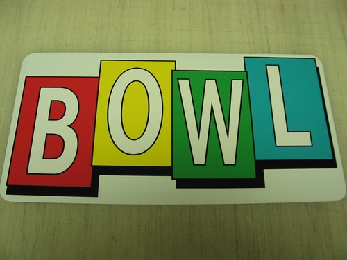 Insegna bowl metel vintage - insegna,