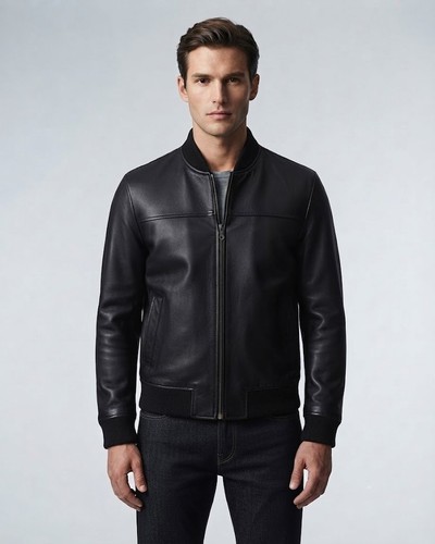 Giubbotto uomo nero bomber