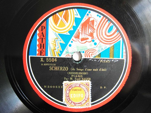 78rpm emil von sauer piano - von,