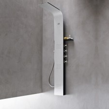 COLONNA PANNELLO DOCCIA LAMA ALULIFE HAFRO MISCELATORE TERMOSTATICO 3 SOFFIONI