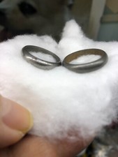 Coppia fedi matrimoniali anelli ''oro alla Patria 18-11-35 XIV'' MARITO/MOGLIE