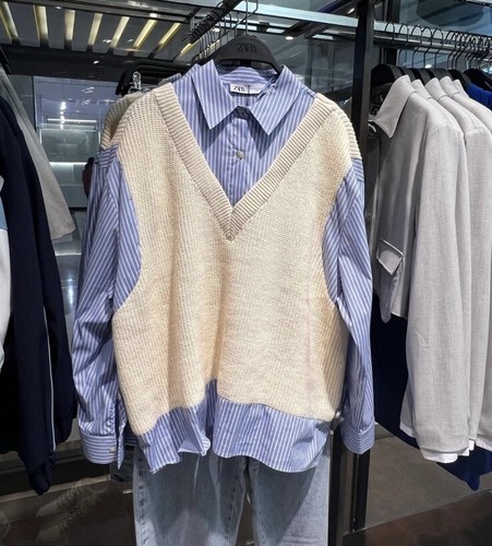 Zara maglione camicia donna - maglione,