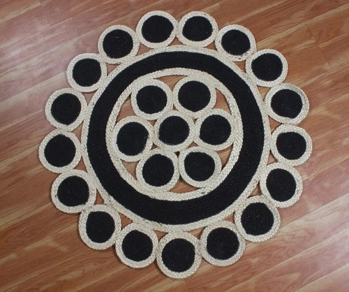 Tappeto iuta intrecciato di - di,
