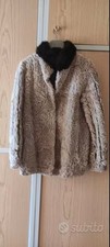 Giacca in astrakan beige misura M