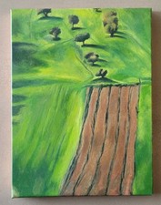 PITTURA DI PAESAGGIO Luigi Spagnol (1961-2020) olio su rame 40x30 pubblicato