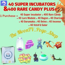 40 SUPER INCUBATORI & 400 RARE
