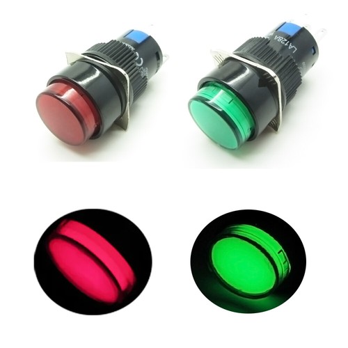 Interruttore pulsante 16mm - interruttore,