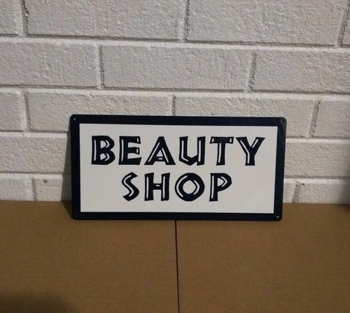 Insegna metallo beauty shop - insegna,