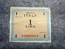 1943 Italy 1 Lira Allied