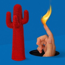 Gufram Guframini ROSSOCACTUS Red Cactus miniatura 1:8 made in Italy Drocco Mello
