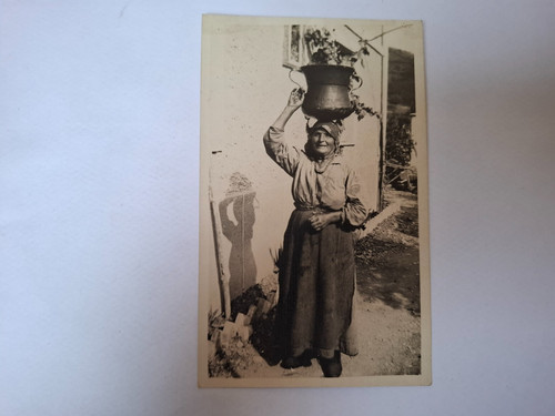 Foto cartolina vecchia donna - foto,