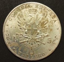 Colonia eritrea lire - colonia, 1891