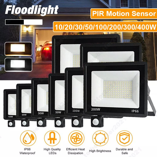20x fari led con - led, rilevatore