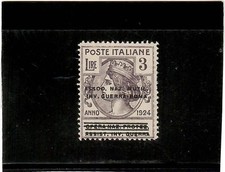 REGNO 1924-ENTI PARASTATALI-OP. NAZ.PROT.ASS.INV. GUERRA SOVRASTAM.-SP. GRATUITA