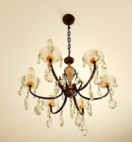Lampadario gocce cristallo - lampadario,