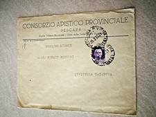 STORIA POSTALE CONSORZIO APISTICO PROVINCIALE PER INTERNO ABRUZZO 1932 