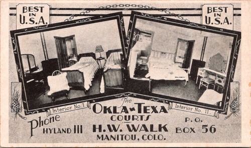 Cartolina epoca okla texa - d'epoca, okla-texa