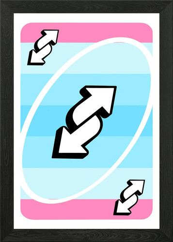 Quadro uno reverse card - uno,
