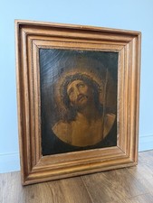 Antico dipinto olio - , tela