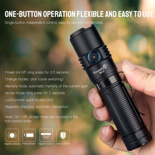 Trustfire 3300lumen torcia - 3300lumen,