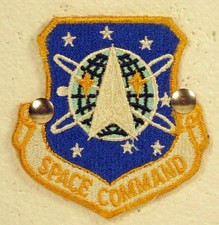 Patch distintivo insegna colorata completa USAF US Air Force Space Command V 1