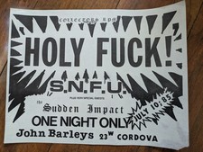1985 SNFU Punk Flyer - John